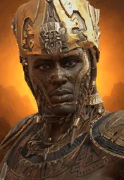 Nubian Warrior Portrait